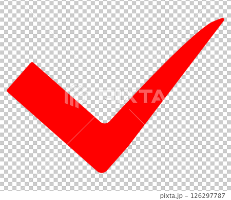 レ点　チェックマーク 126297787