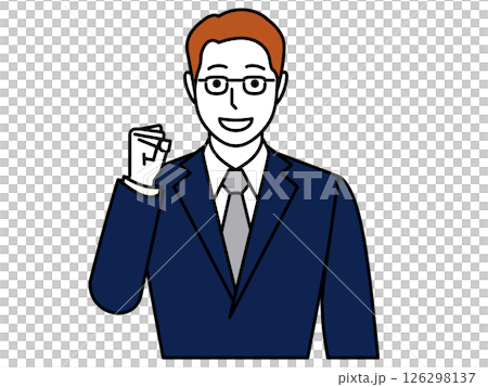 放心!一個穿西裝的男人握緊拳頭 放心!一個穿西裝的男人握緊拳頭 126298137