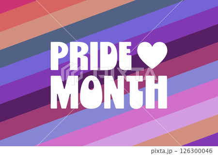 Pride Month. June. Holiday concept. Template for background, banner, card, poster with text. Vector 126300046