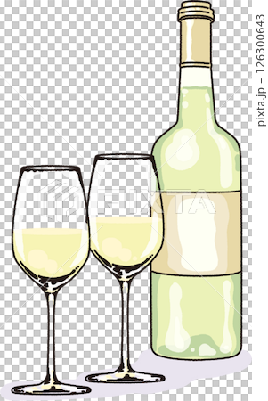白ワインのイラスト 126300643