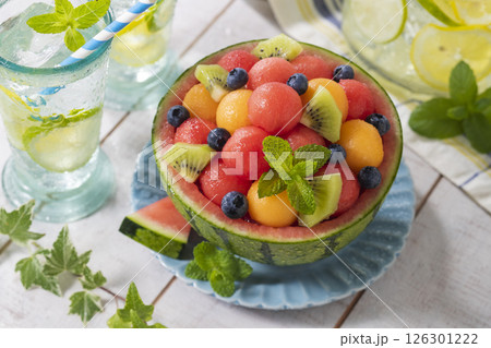 スイカのカットフルーツ スイカのカットフルーツ 126301222