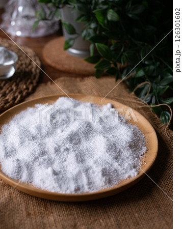 Isomalt or Maltitol sugar alcohol used as a sugar substitute and laxative. 126301602