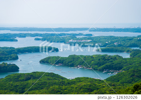【新緑の横山展望台から見下ろす英虞湾の絶景】三重県・伊勢志摩国立公園 126302026