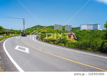 鳥羽パールロード 的矢湾大橋南側の風景 鳥羽パールロード 的矢湾大橋南側の風景 126302060