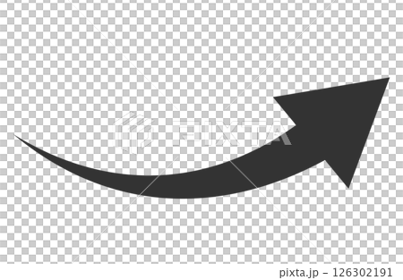 黑色上升箭頭簡約單品 126302191