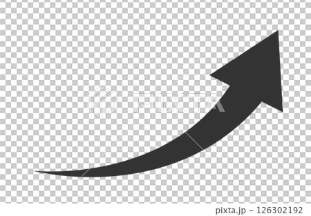 黑色上升箭頭簡約單品 126302192