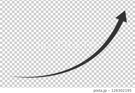 上升 快速增長 長箭 黑色 126302195