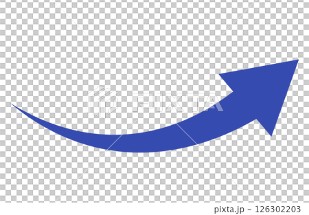 藍色上升箭頭簡約單品 126302203