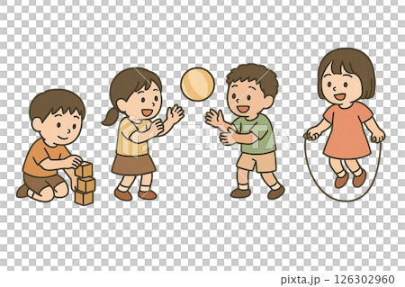 夏休みの子供達 126302960