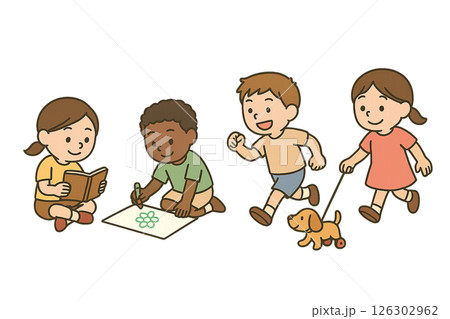 夏休みの子供達 夏休みの子供達 126302962