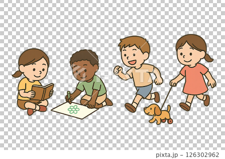 夏休みの子供達 夏休みの子供達 126302962