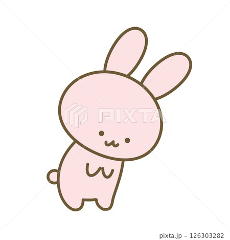 お辞儀をするうさぎ お辞儀をするうさぎ 126303282