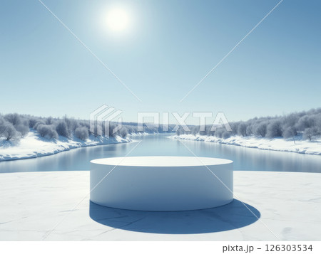Arctic Product Podium on Water Arctic Product Podium on Water 126303534