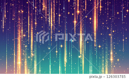 キラキラした幻想的なイラスト背景 126303785
