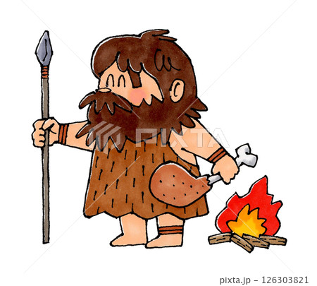 原始人のキャラクター 原始人のキャラクター 126303821