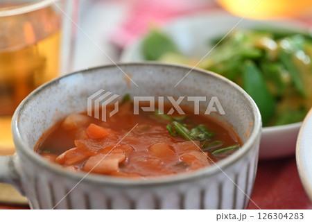 おいしいトマトスープ、ミネストローネ おいしいトマトスープ、ミネストローネ 126304283