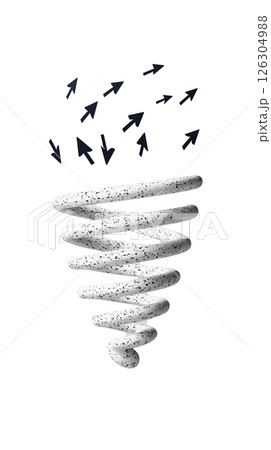 Spiraling Tornado Animation 126304988