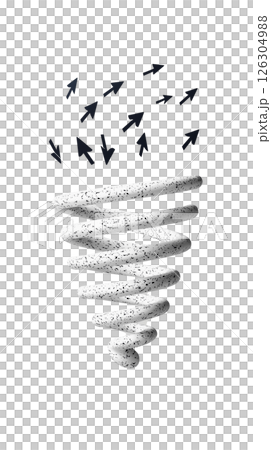 Spiraling Tornado Animation 126304988