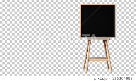Minimalist Black Chalkboard Stand 126304998