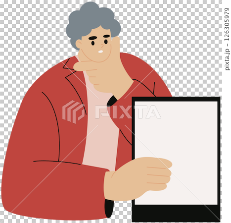 Blank paper list, and regulations in guideline document. Law code, guidance for business. Studying company policy, standards, instruction, guide. Flat vector illustration isolated on white background 126305979