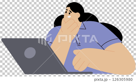 Person receiving positive feedback to social media post. Blogger at laptop, chatting online, getting likes, thumb-ups in internet blog. Flat graphic vector illustration isolated on white background Person receiving positive feedback to social media post. Blogger at laptop, chatting online, getting likes, thumb-ups in internet blog. Flat graphic vector illustration isolated on white background 126305980
