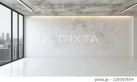 Close-up of a boys smile with bright blue braces, light facial hair, and warm bokeh in the background 126307654