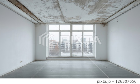 Close-up of a boys smile with bright blue braces, light facial hair, and warm bokeh in the background 126307656