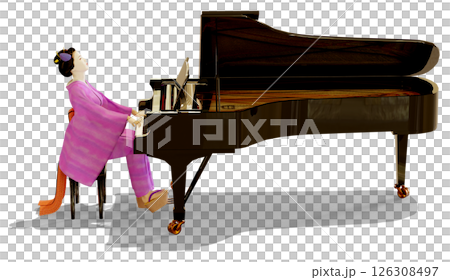 着物でピアノ（タイトル和音より） 126308497