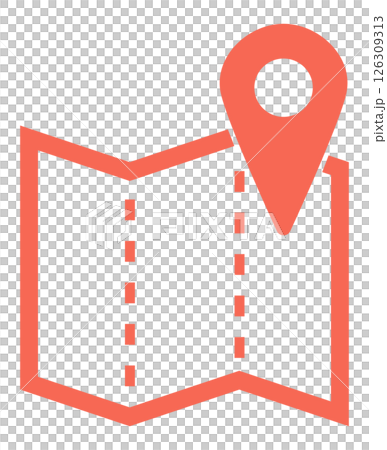 Map icon illustration 126309313