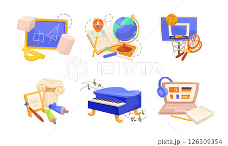 Icons for Education and Creativity tailored for modern learning concepts and practices Icons for Education and Creativity tailored for modern learning concepts and practices 126309354