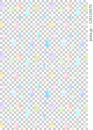 Colorful rain background illustration material 126310070