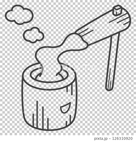 pounding mochi  126310920