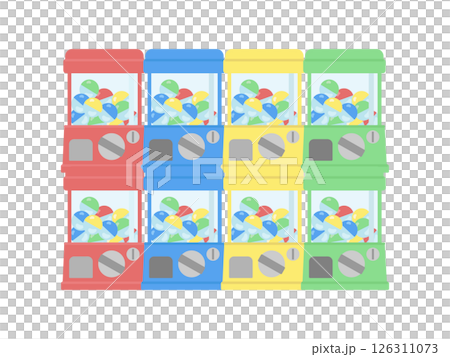 Capsule toy, gachapon illustration Capsule toy, gachapon illustration 126311073