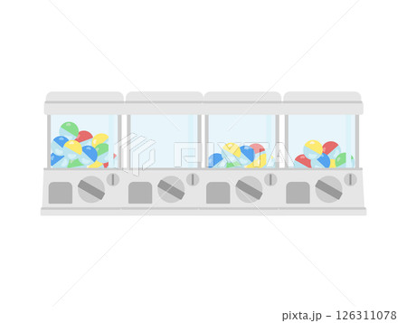 カプセルトイ  ガチャガチャ  イラスト 126311078