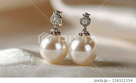 上品に輝くパールピアスの魅力4 上品に輝くパールピアスの魅力4 126312154