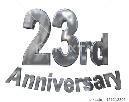 3DCG文字「23rd Anniversary/23周年マークキラキラ」 3DCG文字「23rd Anniversary/23周年マークキラキラ」 126312205