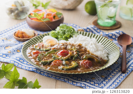 ゴーヤのカレー 126313820