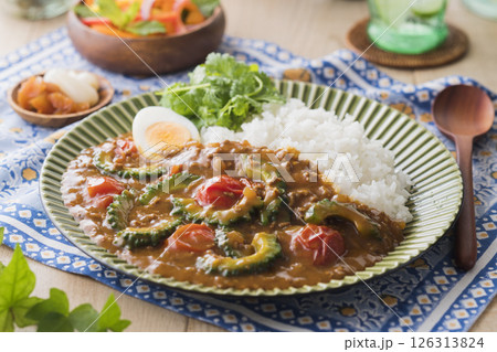 ゴーヤのカレー 126313824