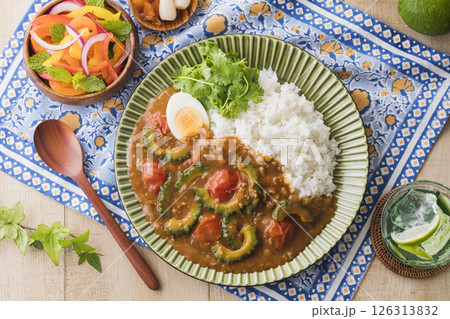 ゴーヤのカレー 126313832