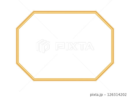 Gold shiny vintage rectangle beveled frame. Golden luxury realistic rectangle border, object mockup for certificate, award, stamp, vignette, greeting card, various design. Vector illustration Gold shiny vintage rectangle beveled frame. Golden luxury realistic rectangle border, object mockup for certificate, award, stamp, vignette, greeting card, various design. Vector illustration 126314202