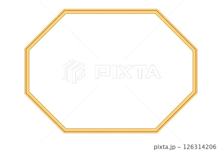 Gold shiny vignette for photo frame. Golden luxury vintage rectangle border, frame for certificate, invitation, stamp, greeting card, various design. Vector illustration Gold shiny vignette for photo frame. Golden luxury vintage rectangle border, frame for certificate, invitation, stamp, greeting card, various design. Vector illustration 126314206