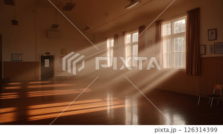 窓から明るい日差しが差している 126314399