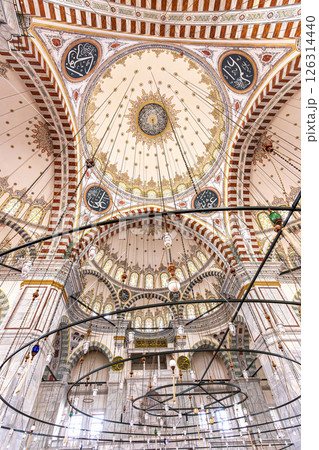 Interior view of Fatih mosque in istanbul Interior view of Fatih mosque in istanbul 126314440