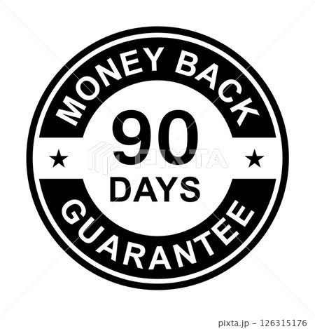 90 days money back guarantee icon vector for graphic design, logo, website, social media, mobile app, UI illustration 90 days money back guarantee icon vector for graphic design, logo, website, social media, mobile app, UI illustration 126315176