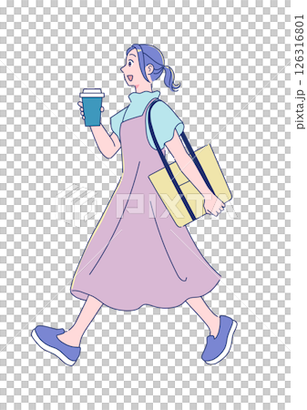 Cute anime-style schoolgirl Cute anime-style schoolgirl 126316801