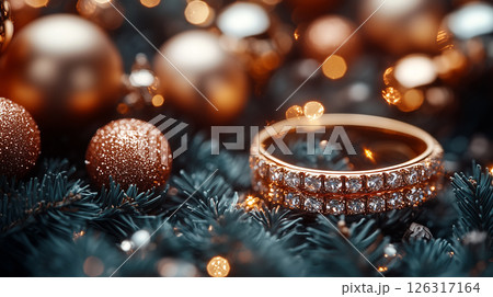 Happy New Year and Christmas, Jewelry, Diamonds, Ring 126317164