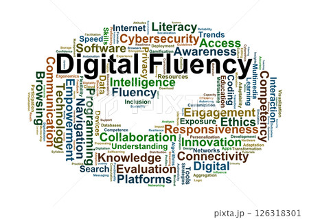 Digital Fluency Word Cloud. Key Concepts of Competence in a Modern Digital Society Digital Fluency Word Cloud. Key Concepts of Competence in a Modern Digital Society 126318301