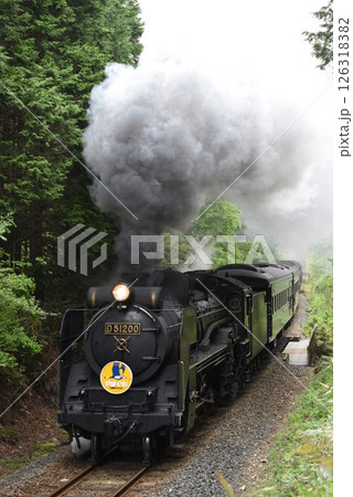 SLやまぐち号　JR山口線　上り「篠直」を爆走 126318382