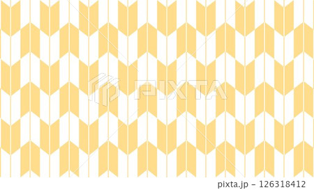 和柄パターン シンプル着物柄 淡い黄色オレンジの背景イラスト 矢絣文様 和柄パターン シンプル着物柄 淡い黄色オレンジの背景イラスト 矢絣文様 126318412