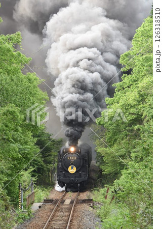 SLやまぐち号　JR山口線　上り「篠直」を爆走 126318510
